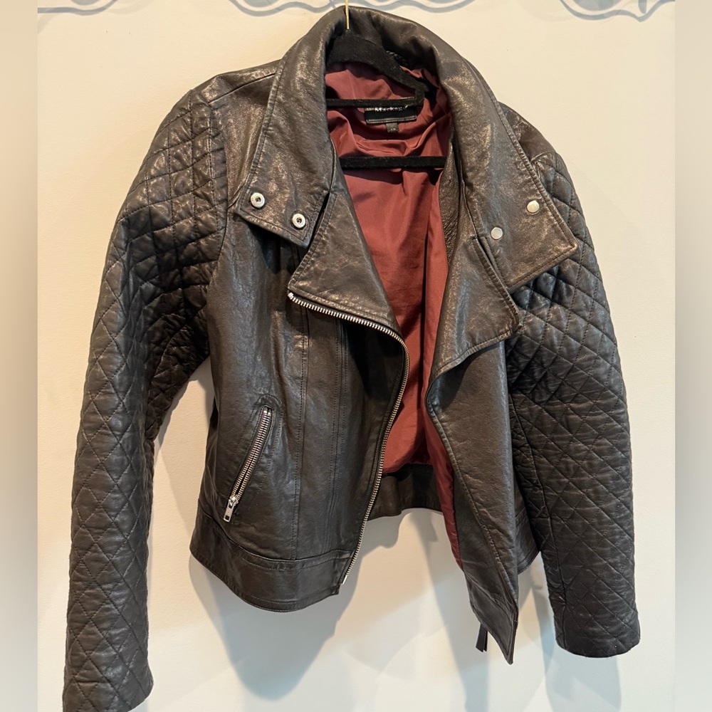 Mackage Black Quilted Leather Jacket